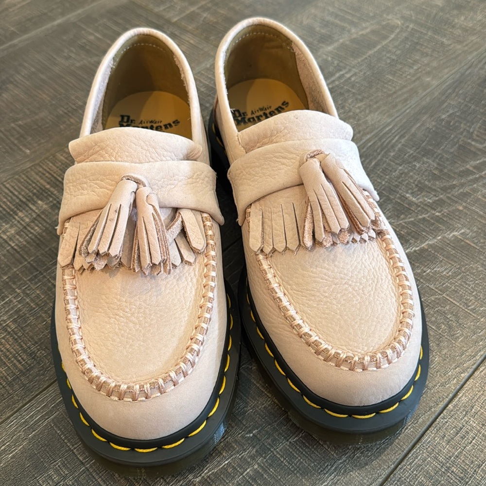 Pink tassel Dr. Marten loafers
